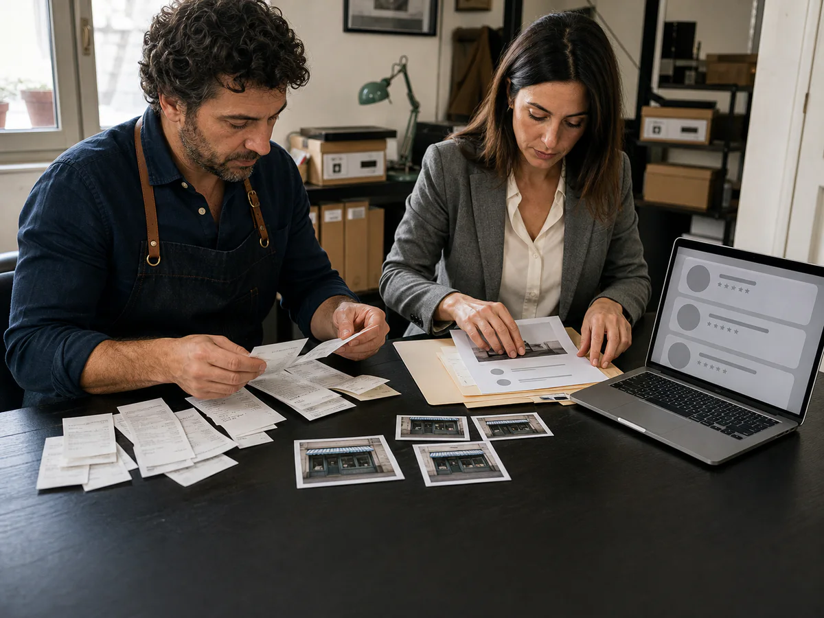 Titolare e consulente organizzano prove per contestare una recensione